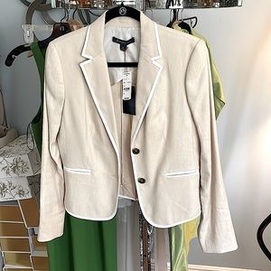 Blazer Brook Brothers sz 8 w/tags orig. $249.50 54% linen,45% VISCOSE.